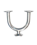 1.5 Inch Tri Clamp U Sweep Bend Pipe 3 Way Tee Tube Fitting Fabricated From Grade 304 Stainless Steel for brewing setups.