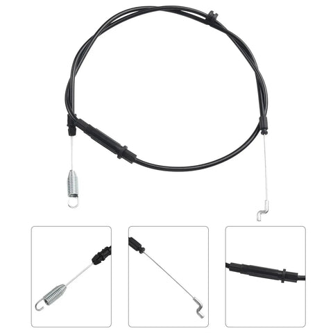 Lawn Mower Clutch Drive Cable Replacement For Mountfield Models Heavy Duty Drive Cable With Easy Install Built To Last For Smooth Start And Precise Control Fits Select Mower Series One Color, black drive cable with spring end