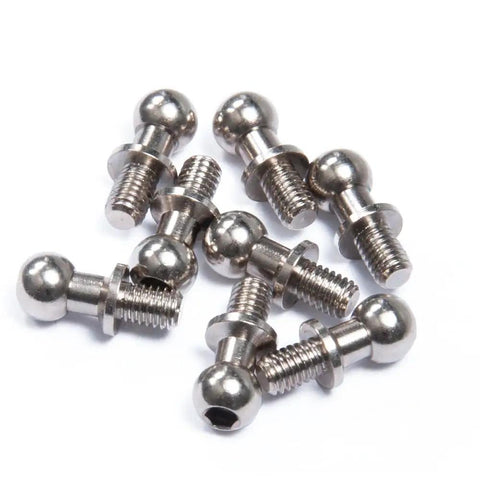 13 Pcs Metal Ball Head Screws Kit For One Tenth Scale RC Cars, Steel Ball Head Rod End Holders displayed on white background