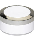 Dryer Timer Knob Replacement WE01X24552 For GE General Electric Hotpoint Kenmore Sears RCA, shown angled with chrome accents