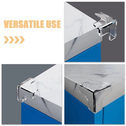 Corner Protectors For Safety On Furniture And Sofas, Thickened PVC Table Edge Guards Set Of 10, Tool Free Installation display