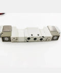 Top Rated WRBSUJTMM Solenoid Valve SY3520-5LOU-M5-Q Electromagnetic Pneumatic Component 2 Position Single M5 Thread for heavy duty piping projects, side view.
