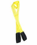 6 Ft Long By 2 In Wide Tow Strap With Reinforced Eyes, Heavy Duty Vehicle Recovery Rope, 10,000 Lbs Capacity, High Visibility Yellow