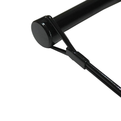 Two Pack Beefed Up Heavy Duty Black Trailer Hitch Pin Lock For Towing Coupler Quick Release Five Sixteenths By Three And A Half Inches