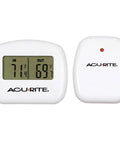 Wireless Indoor And Outdoor Thermometer With Fahrenheit Readings, Clear LCD Display, Compact Outdoor Sensor, Tabletop Or Wall Mountable, No Fuss Setup, And Strong 433 MHz Signal For Reliable Temperature You Can Trust.
