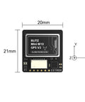 Blitz Mini M10 GPS V2 With QMC5883L for FPV long range drone, showing dimensions 20mm by 21mm, front view.