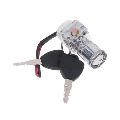 Heavy Duty Electric Bicycle Ignition On Off Key Switch With Big Head For E Bike Lithium Ion Battery Casing Lock and keys