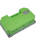 Heavy Duty Nd72260 Electric Motorcycle Controller 260A Bldc Programmable with USB cable in bright green casing.