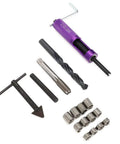 Half Inch 13 UNC Thread Repair Kit with 12 threaded inserts and DIY repair tools for mechanics
