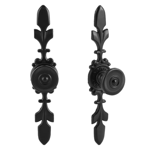 Black Zinc Alloy Drawer Cabinet Knob Pull for Cabinets and Drawers Retro European Style Vintage Handle