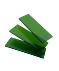 Badass Laser Safety Window Panel, Heavy Duty Protective Filter Shield Blocks Harmful Light from 900 to 1100Nm, three green acrylic panels.