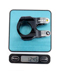 31.8mm Bike Stem 35mm Short 0 Degree Handlebar Stem For MTB BMX Road Bikes on scale showing weight.