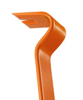 Close-up of 15-inch heavy-duty nail puller from Two Piece Flat Pry Bar Set With Seven And A Half Inch Mini Pry Bar And Fifteen Inch Heavy Duty Nail Puller Claw Bar For DIY Kitchen Remodels Carbon Steel Corrosion Resistant Wonder Bar Prying Apart Boards.