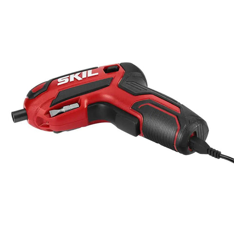 Rechargeable 4V Cordless Screwdriver Kit With 9 Bits, 1 Bit Holder, USB Charging Cable For Tight Spaces And DIY Projects