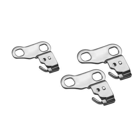 Two Piece 416143901 Shuttle Hook Plate Spare Part For 65 80E 90E 18525 Sewing Machines Pro Grade Metal Construction Precision Positioning For Smooth Straight And Complex Stitches Great For Home Sewing Garment Making Repairs And Creative Projects., three-piece metal sewing machine shuttle hook plates