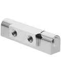 Heavy Duty Zinc Alloy Corner Cabinet Hinge for Industrial Cabinets, close-up of metal hinge with smooth finish
