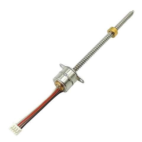 10mm Lead Linear Screw Stepper Motor With 50mm Stroke Slide Nut Assembly DC 5V 2 Phase 4 Wires Gear Driven Actuator