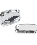 Beefed Up CNC Chrome Brake Fluid Cap Cylinder Reservoir Cover And Clutch For Harley Electra Glide Road King Street Glide Tri Glide V Rod