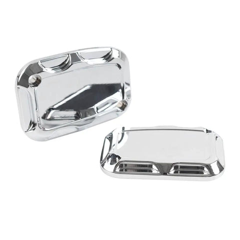 Beefed Up CNC Chrome Brake Fluid Cap Cylinder Reservoir Cover And Clutch For Harley Electra Glide Road King Street Glide Tri Glide V Rod