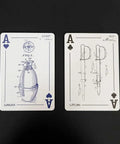 Gearhead Approved Engineering Drawing Playing Cards For Engineers Gift Set With 52 Patent Art Cards Featuring Mechanical Electrical Civil And Aerospace Designs For Graduation Fathers Day And College Gift For Him, showing Ace of Spades and Clubs with engineering schematics.