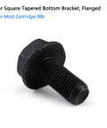 M8 x 18mm Flanged Bottom Bracket Bolt for MTB and Road Bikes, high-strength steel, visible thread and flange details.