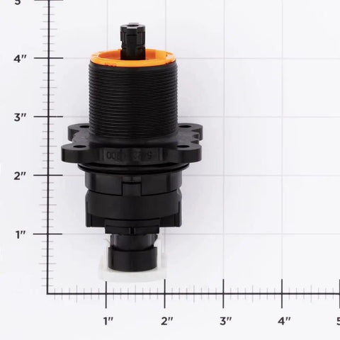 Pressure Balanced Tub and Shower Valve Cartridge Drop in Replacement for VB8 JV8 Bodies shown against measurement grid