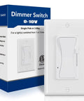 0-10V LED Dimmer Switch for Dimmable Lights with wall plate in packaging, single-pole or 3-way, ETL listed