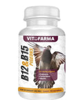 Pigeon Vitamin B12 B15 Supplement, 100 Tablets For Racing Pigeons And Palomas, Delays Fatigue, Boosts Brain Function Bottle