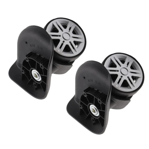 2 Pack Universal Luggage Replacement Wheels 360 Degree Silent Swivel Casters For Suitcases And Trolleys with durable composite material