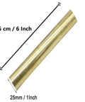 Pro Grade Solid Brass Round Rod Lathe Stock 1 Inch Diameter By 6 Inch Length 25mm Bar Stock For Metalworking Projects