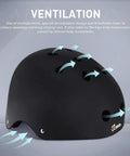 Ventilated helmet from Adult And Youth Skating Protective Gear Set With Helmet Knee Pads Elbow Pads And Wrist Guards For Inline Skating