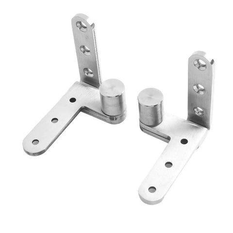 stainless steel pivot hinge for heavy wooden doors, 80x80mm, concealed design, silver finish, durable hardware, high load capacity