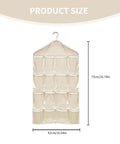 Hella Game Changing Hanging Closet Organizer Featuring Sixteen Roomy Pockets And Ultra Thick Fabric, dimensions 42cm x 73cm.