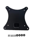 Zero Drama Monitor Adapter For Vesa 75 And 100 Mm Brackets Heavy Duty steel adapter plate with mounting screws, ideal for desk use.