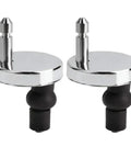 Two Piece Toilet Seat Hinge Set Easy Install No Tool Needed Top Fix Hinges With Soft Close Quick Release Connector Replacement Screws.