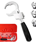 Universal Adjustable Double End Wrench For Quick Home Repairs with 3-in-1 chuck and red storage case