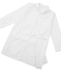 White Lab Coat For Professionals Unisex Long Sleeve Medical Coat With Easy Care Fabric Durable Breathable Uniform