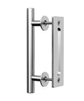 9.5 Inch Stainless Steel Sliding Barn Door Handles Pull Flush Hardware Set Double Sided For Gates Garages Sheds And Furniture Easy Install No Slotted Holes Needed Heavy Duty Rust Resistant Brushed Finish
