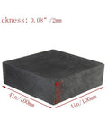 High Purity Graphite Plates For EDM And Electrolysis 4 by 4 inch 0.08 inch thickness block