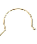 Close-up of a gold hook from the Foldable Scarf Organizer Rack With 18 Slots For Closet Storage And Necktie Display.