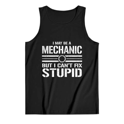 Mens Graphic Muscle Tank Top Featuring Witty Garage Boss Quote 100 Percent Comfy Cotton Tee For Gym Grinds And Sunday Chill Lightweight Fitted Sleeveless Workout Shirt Fresh Threads in black color with white humorous text.