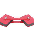 Heavy Duty Magnetic Welding Holder With Adjustable 48.5 Lbs Holding Power, red metal clamp fixture for steady metal work.