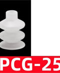 High Quality Single Pneumatic Vacuum Sucker With Three Layer PCG Rubber Nozzle For Industrial Manipulators And Auto Parts Handling, PCG-25 model.