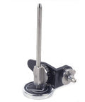 Heavy Duty Stainless Steel Sharpening Angle Device With Precision Indexing Chuck, close up, showing precision angle setup for engraving tools.