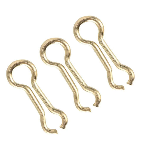 Pro Level Steel Alloy Fishing Wire Eyes Sinker Loops With Heavy Duty Screw Leads For Freshwater And Saltwater Anglers That Hold Fast For Serious Weekend Hustle - three gold wire loops