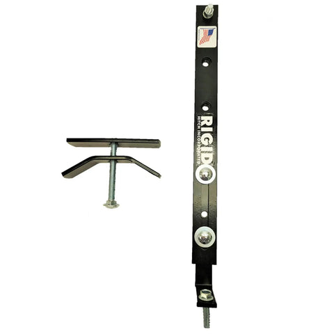In-Bed Spare Tire Carrier for Trucks - Hitch Mounted Tire Bracket, Universal Fit, Black Powder Coat, Lockable Design