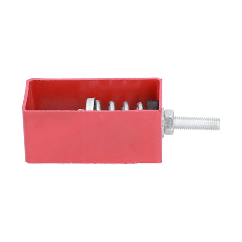 Spring Vibration Isolator Mount for Low Frequency Noise Reduction, Heavy Duty 30kg To 50kg Load, Easy No Fuss Installation With Card Slots For Axial Fans, Piping, Pipelines, Hoisting Equipment And Silent Operation red alloy spring mount with threaded bolt