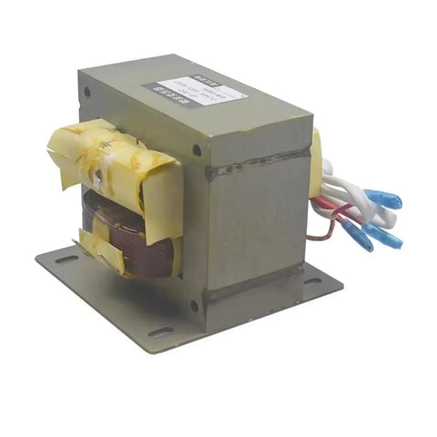 Solid 1KW Industrial High Voltage Transformer With Heavy Duty All Copper Windings For Reliable Microwave Oven Repair in steel casing.
