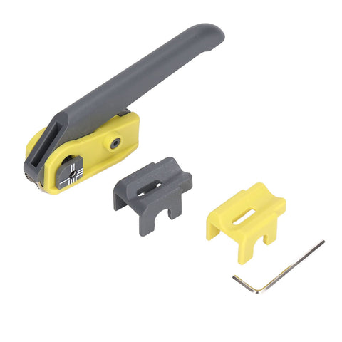 Optical Fiber Cable Cutter With High Carbon Steel Roller And Nylon Handle Pro Grade Double Design Adapters For Stripping Cable Jacket Up To 1 Inch