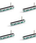 5Pcs 10K Slide Potentiometer Kit, Linear 60mm B10K 3 Pin Fader, Durable Carbon Film Electronic Pot, DIY Friendly Pro Grade